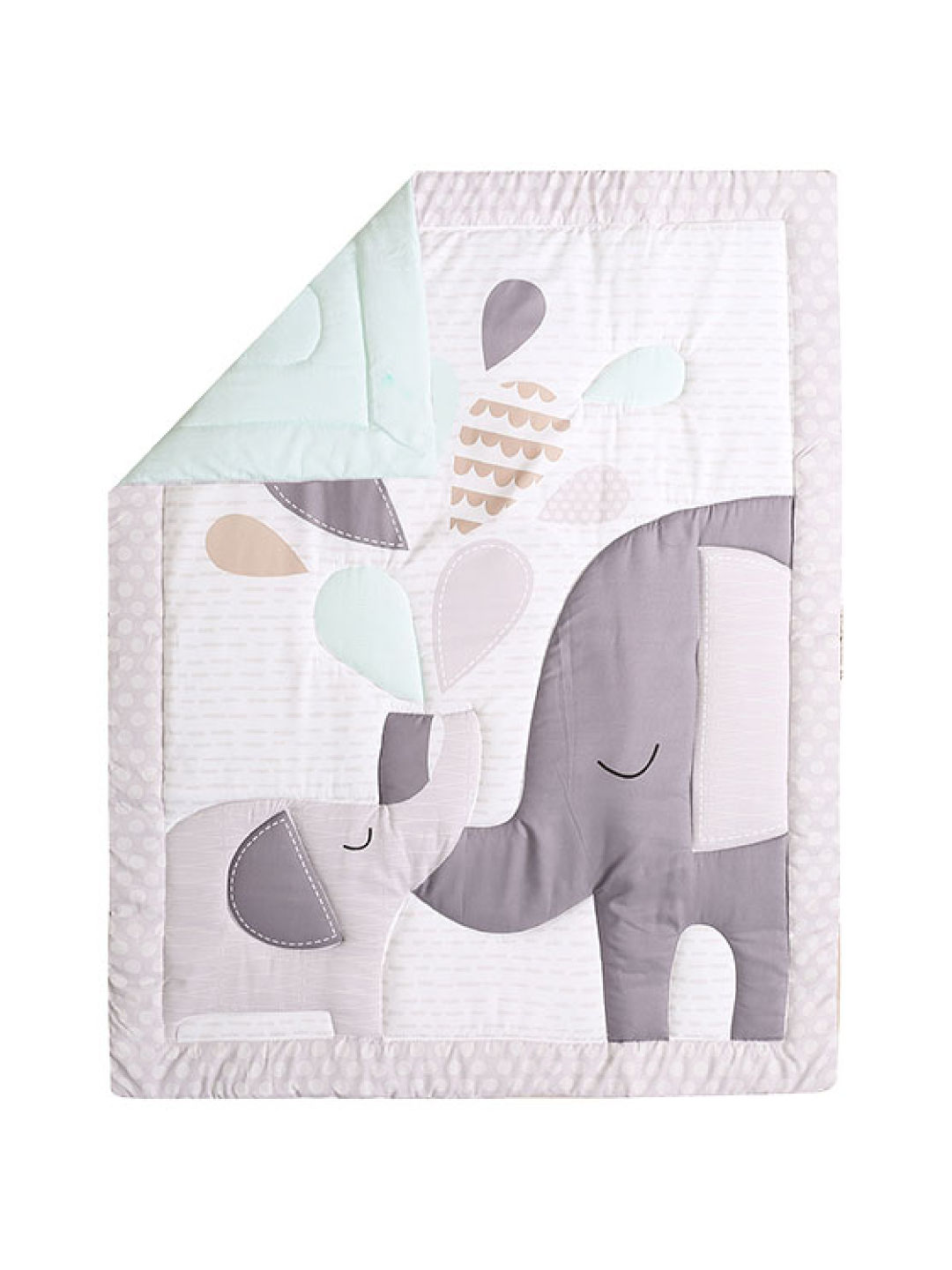 Juju Nursery Elephant Love 7-Piece Crib Bedding Set (No Color- Image 2)