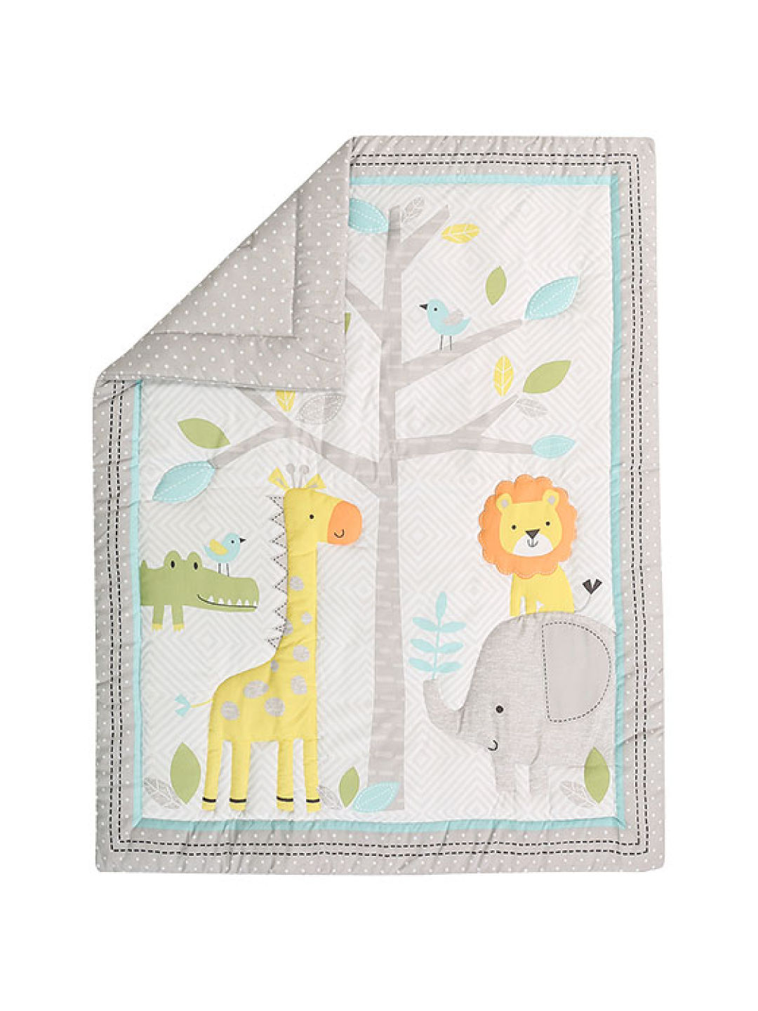 Juju Nursery Safari Yearbook 7-Piece Crib Bedding Set (No Color- Image 2)