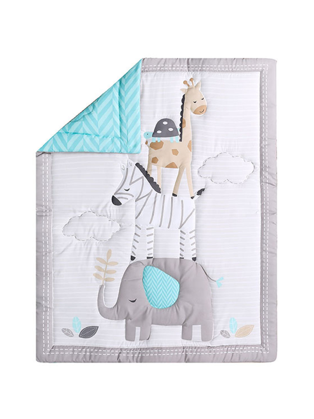 Juju Nursery Balancing Animals 7-Piece Crib Bedding Set (No Color- Image 2)