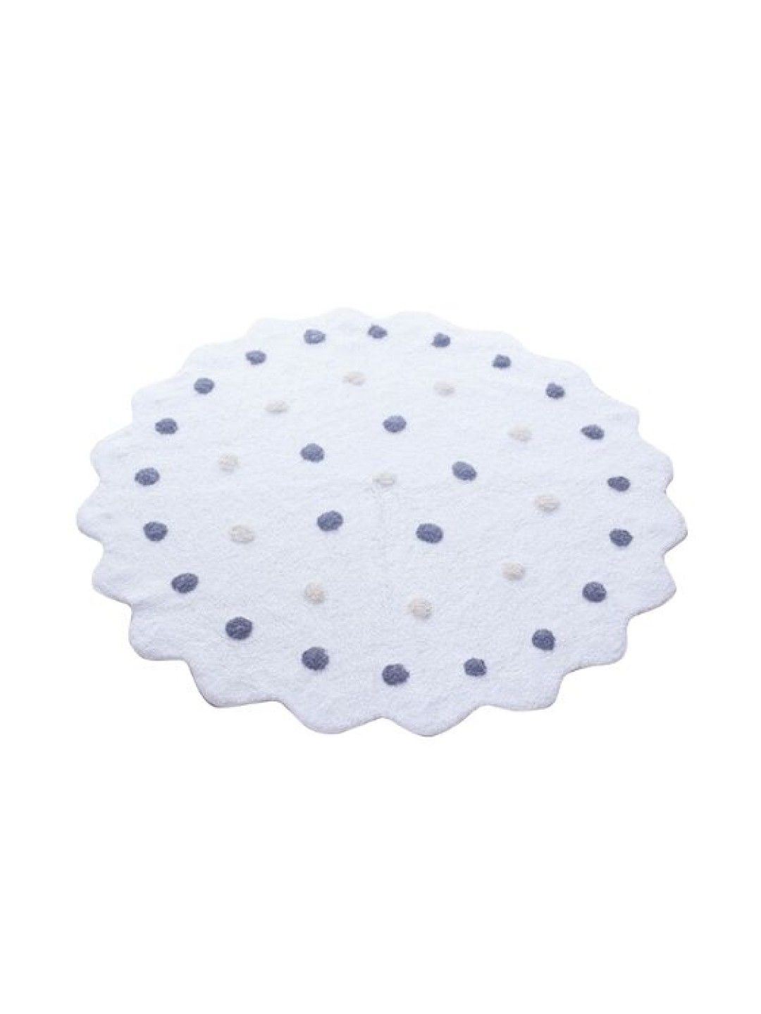 Juju Nursery Dots Cotton Rug Playmat (White- Image 1)