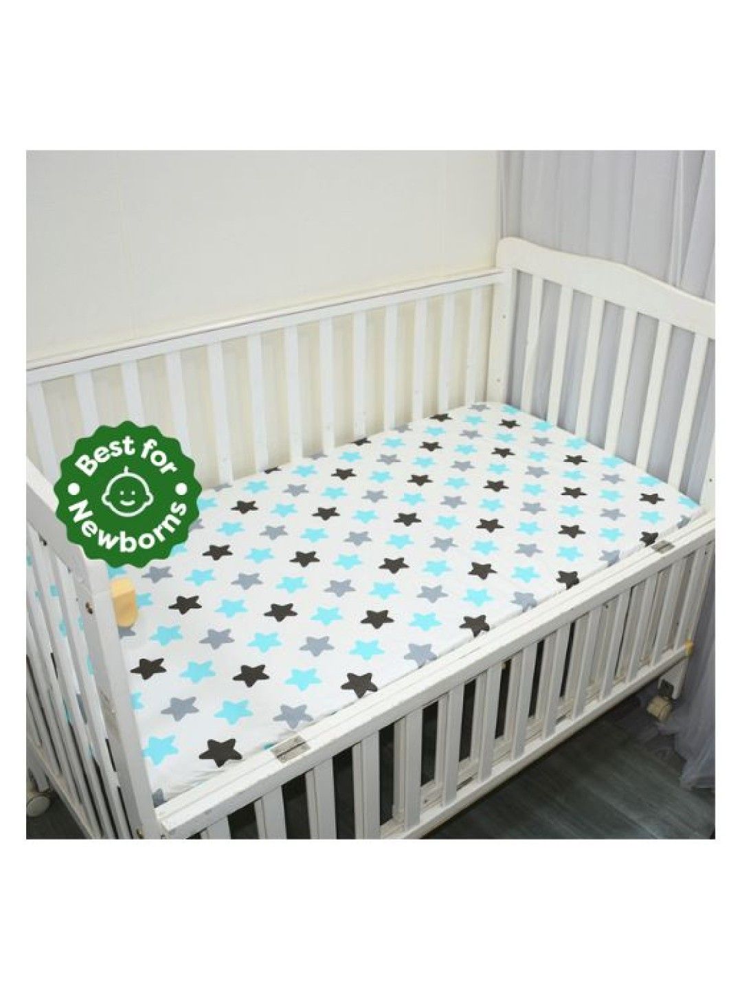 Cottonkind Blue Star Cotton Crib Sheet
