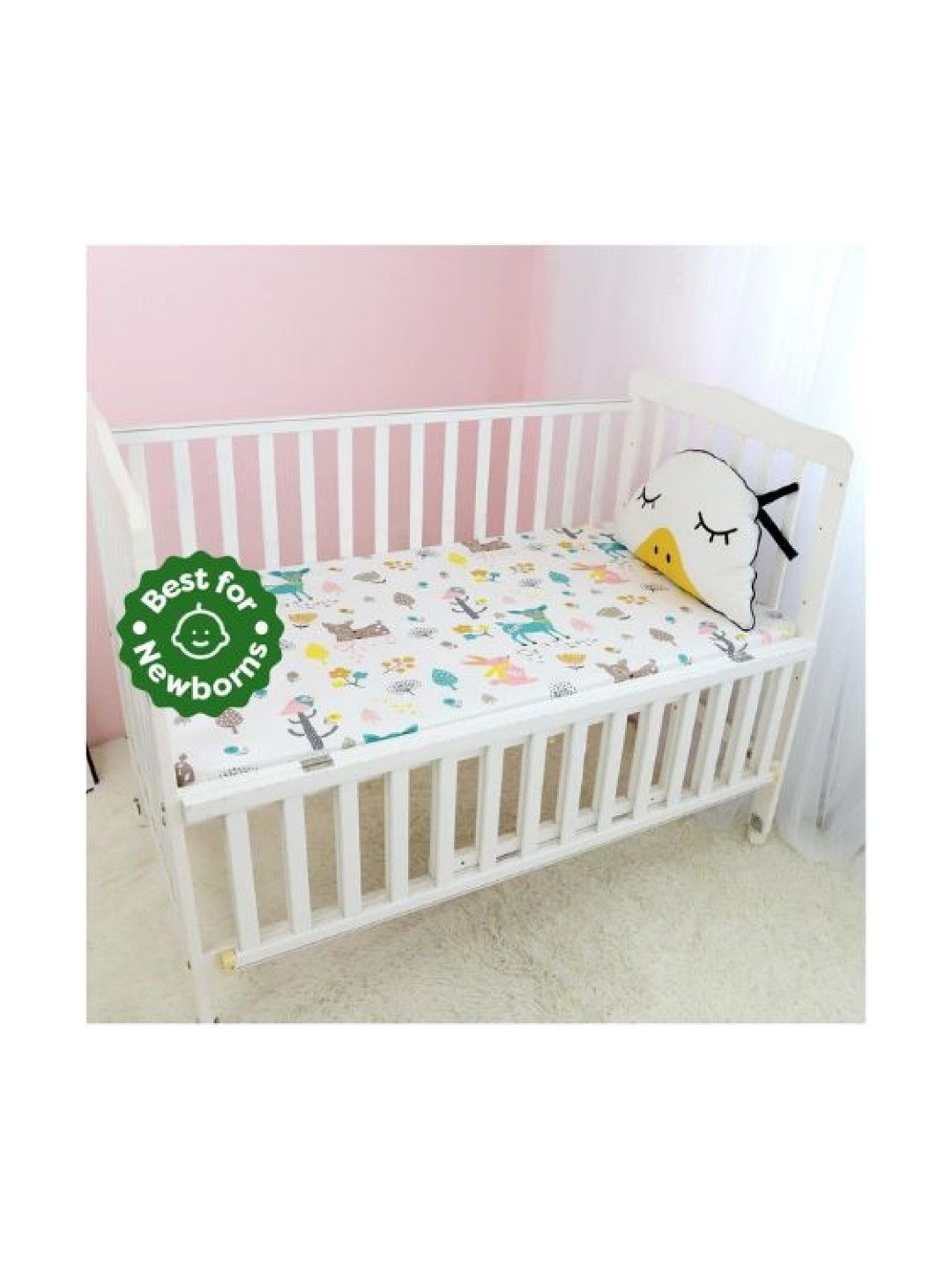 Cottonkind Deer Cotton Crib Sheet