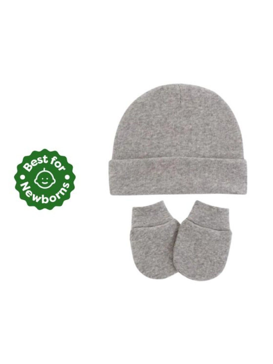 Cottonkind Baby Booties and Mitten Set (Grey- Image 1)