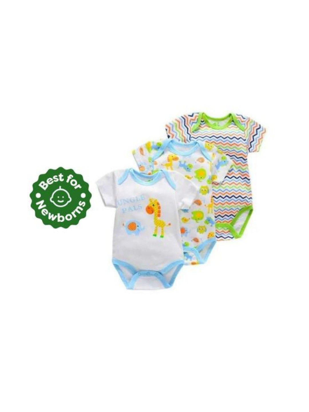 Cottonkind Jungle Pals 3-Piece Set Onesie