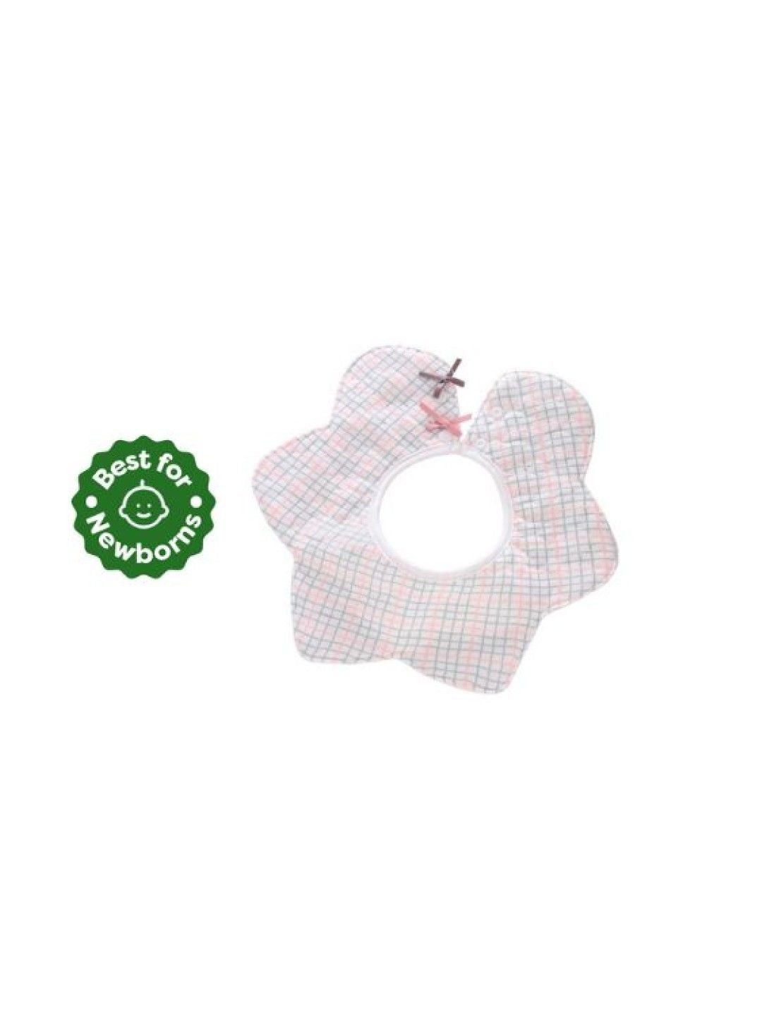 Seams 195 Checkered Flower Snap on Bibs (Multicolor- Image 1)