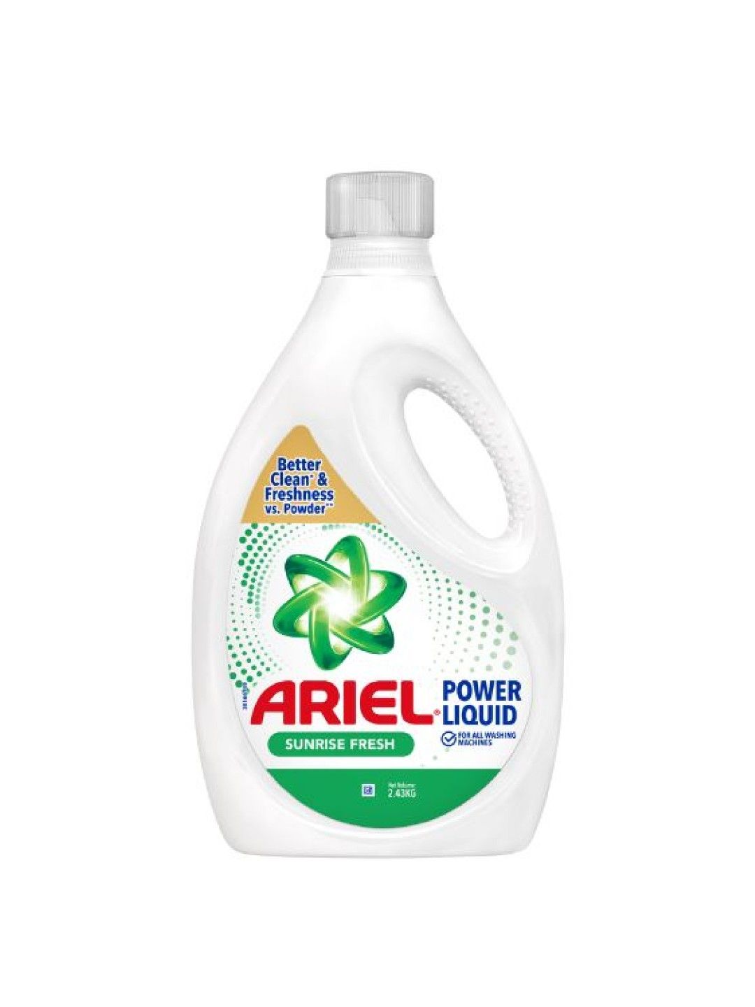 Ariel Liquid Laundry Detergent Sunrise Fresh Bottle (2.43kg)