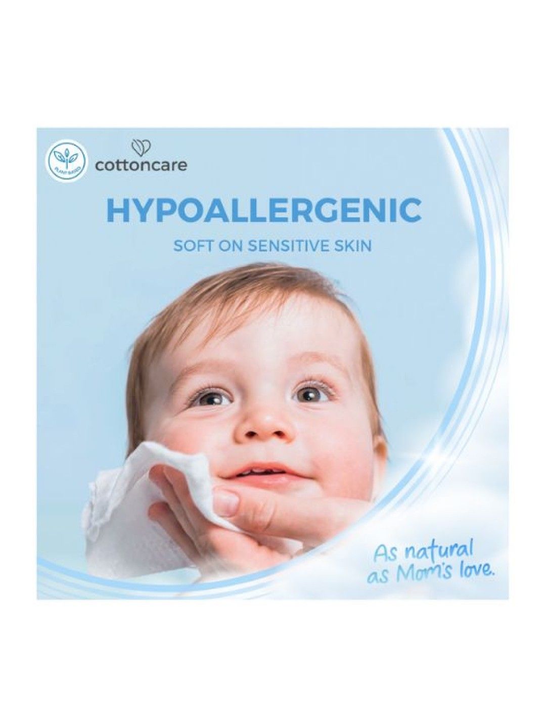Cotton Central™ Organic Cotton Dry Cleansing Baby Wipes (50s) x 3 (No Color- Image 4)