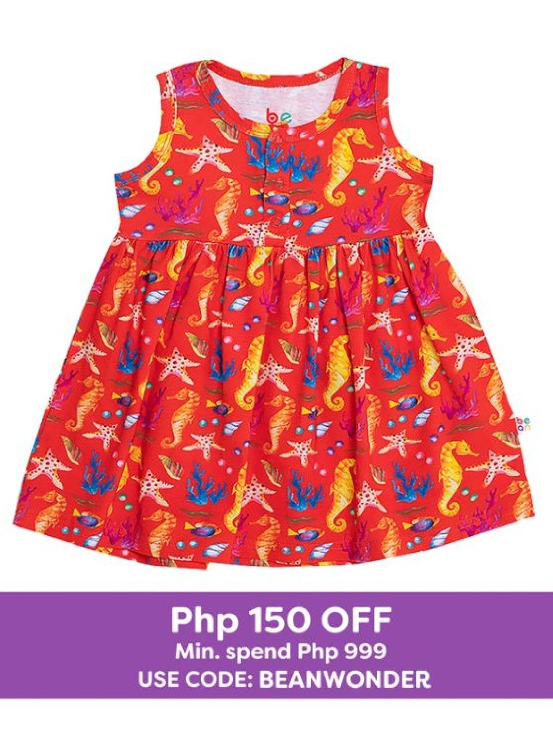 bean fashion Wonder Playsuits Anina Rubio Seahorse Aklan Dress with Bloomer Set (No Color- Image 2)