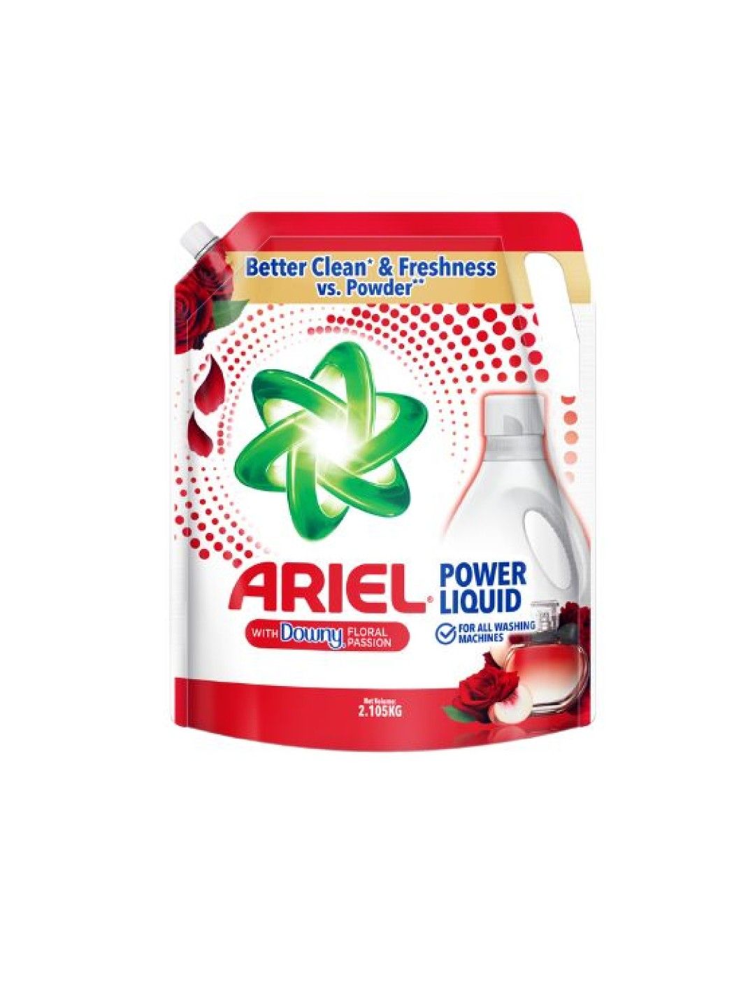 Ariel Liquid Laundry Detergent Floral Passion Refill (2.105kg) (No Color- Image 2)