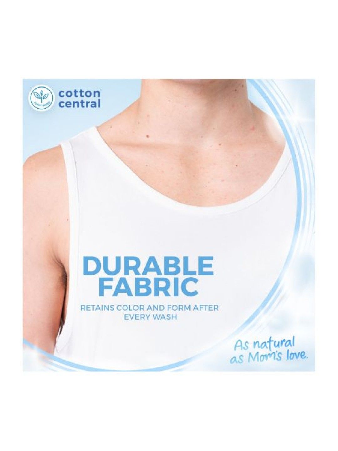 Cotton Central™ Basic Sando (White- Image 4)