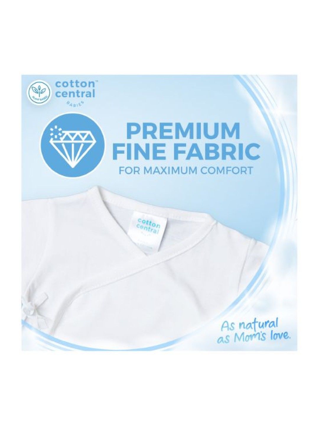 Cotton Central™ Sleeveless Tie-Side 100% USA Cotton (3pcs) (Snow White- Image 4)