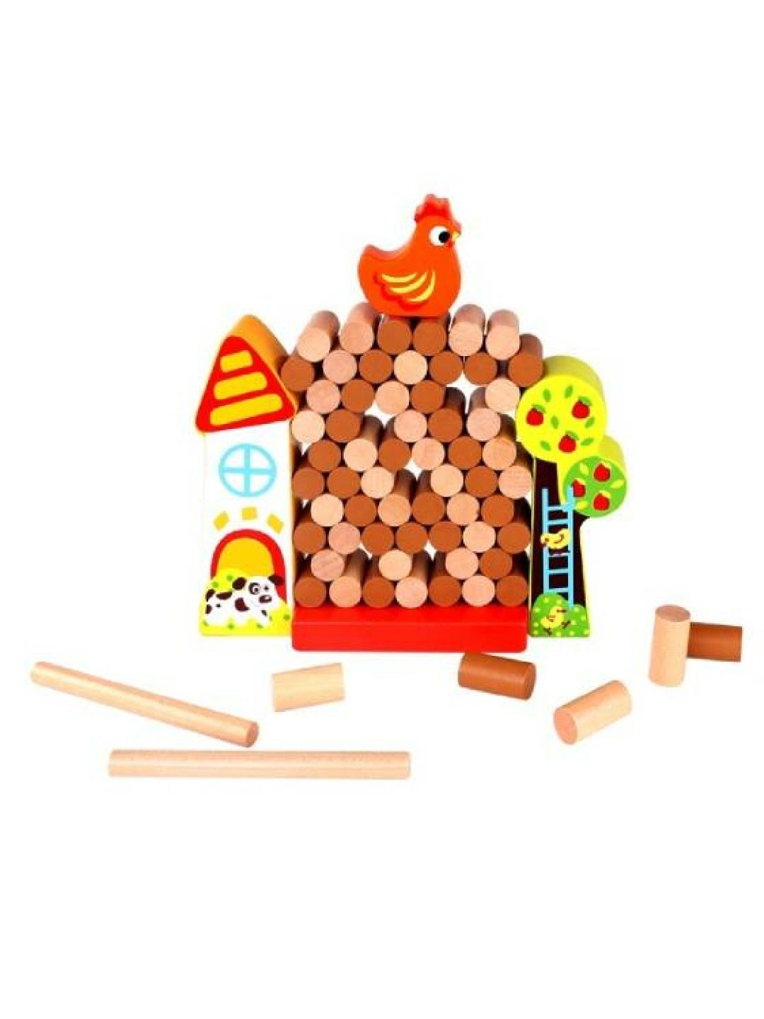 Tooky Toy Jenga Farm (No Color- Image 1)