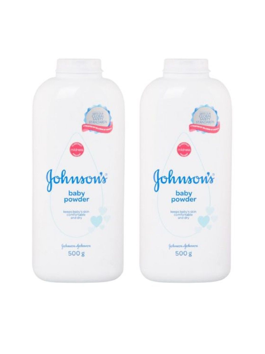 Johnson's Baby Powder (500g) x 2 (No Color- Image 1)