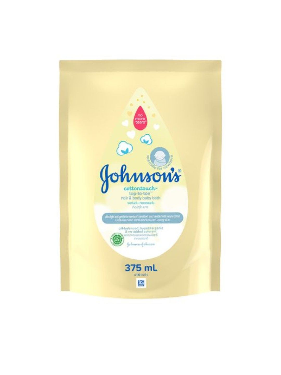 Johnson's Cottontouch Wash (375ml) Refill
