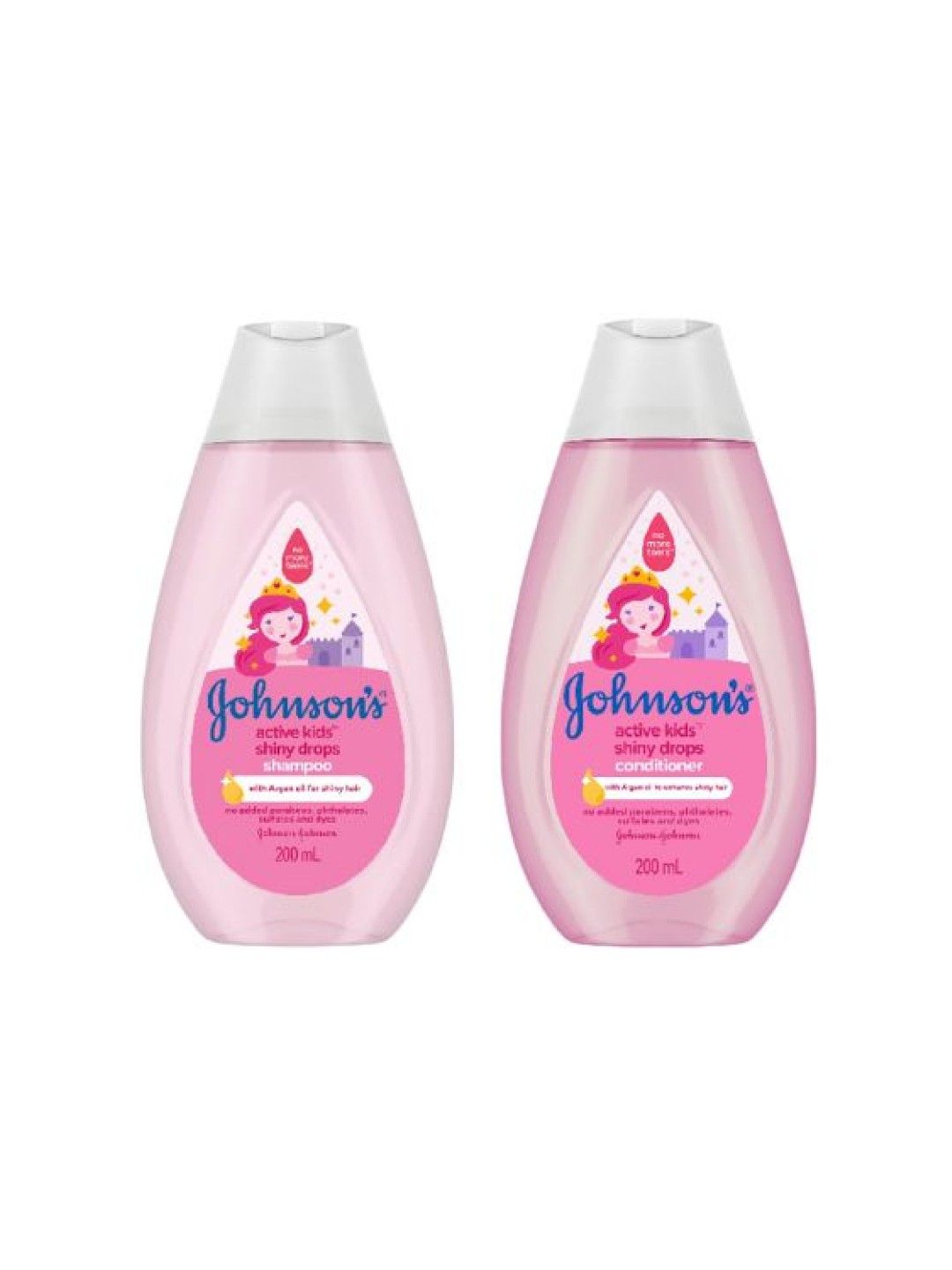 Johnson's Active Kids Shiny Drops Shampoo (200ml) & Conditioner (200ml) Bundle