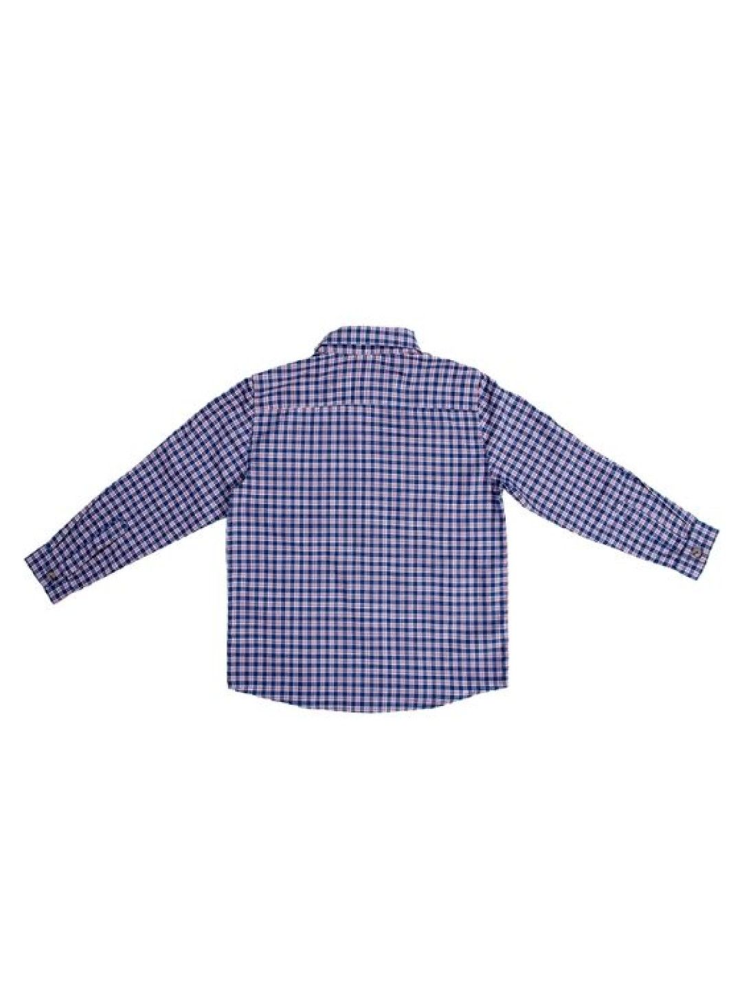 Treehouse Boys' Long Sleeves Checkered Shirt (Blue- Image 2)