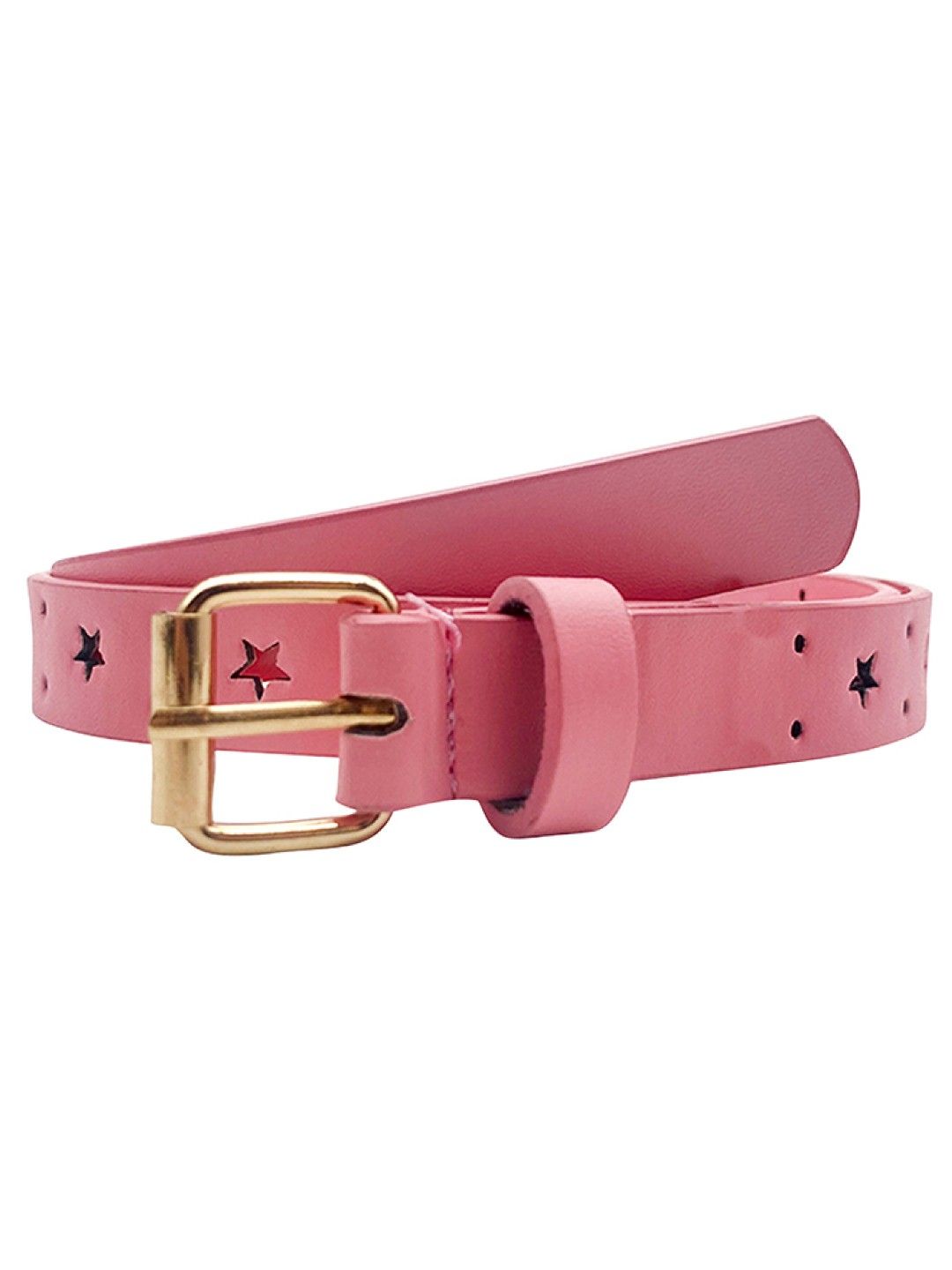 Snazz Kids Belt - Girls Star Hole Thin Belt Pink (No Color- Image 2)