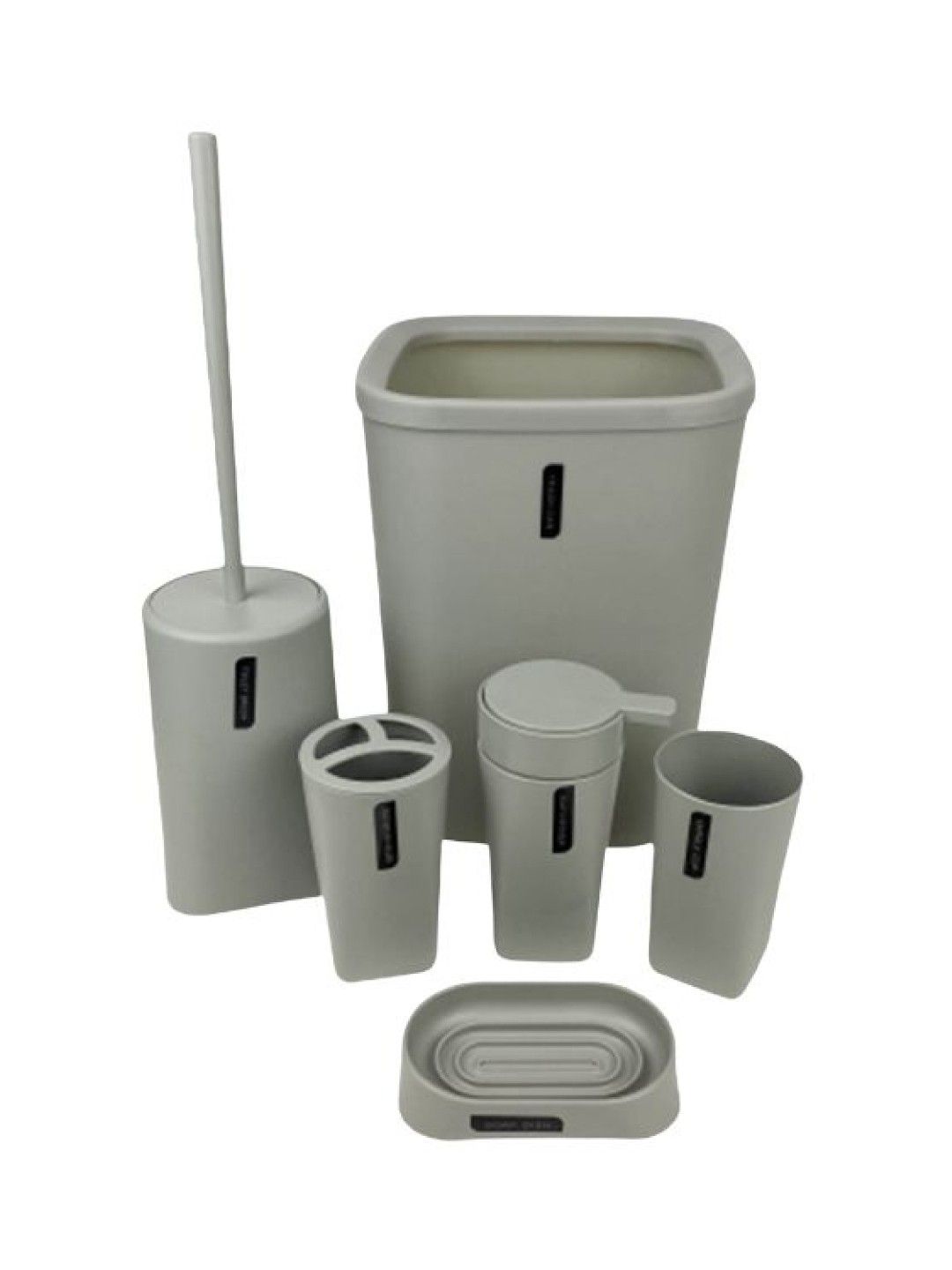 Knus PH Bath Set 6 Piece (Grey- Image 1)