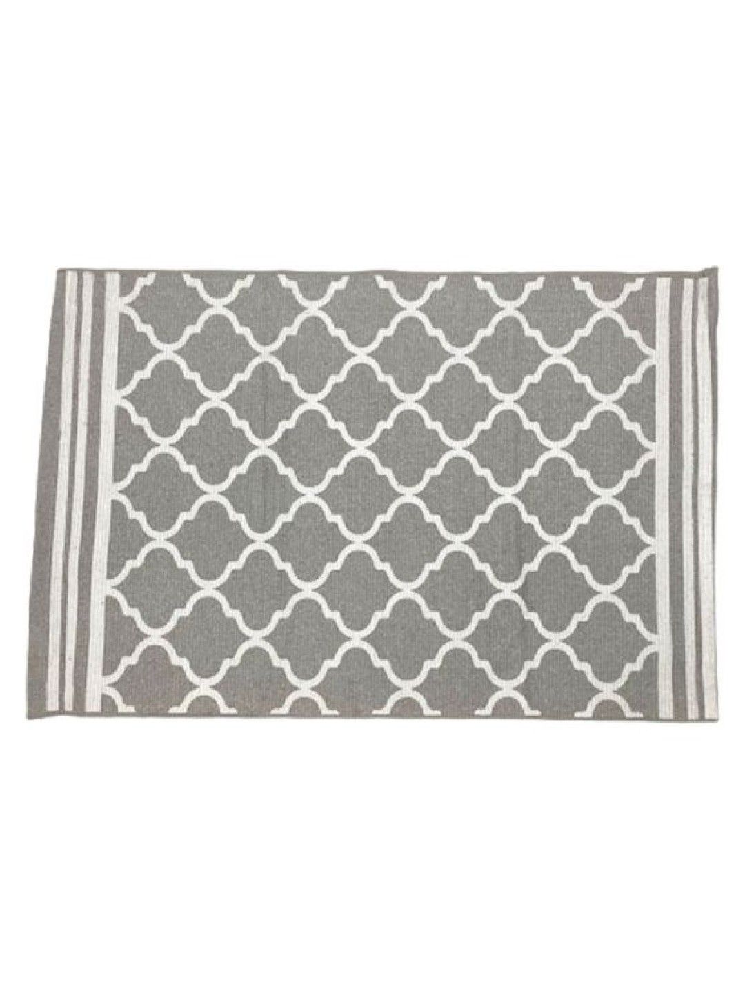 Knus PH Floor Mat Rug Reese (Lattice Grey) (Short- Image 1)