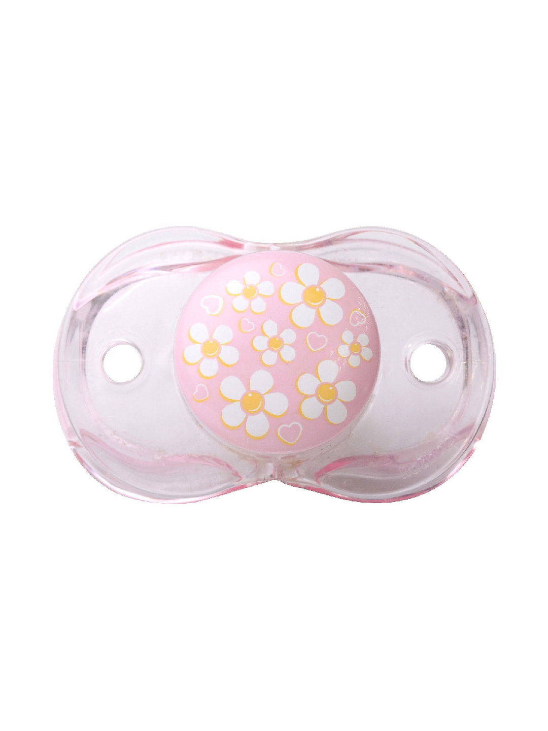 Raz Baby Keep-It-Kleen Flowers and Hearts Pacifier (Pink- Image 1)