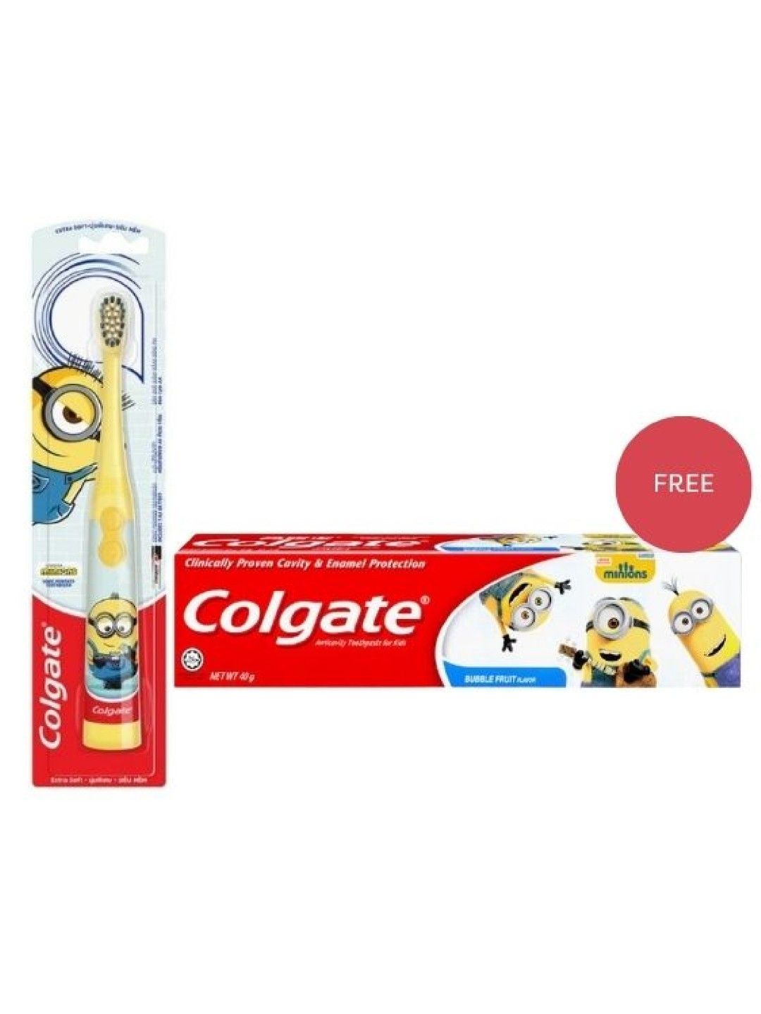 Colgate Kids Minions Talking Battery Toothbrush with [FREE] Minions Kids Toothpaste (No Color- Image 1)