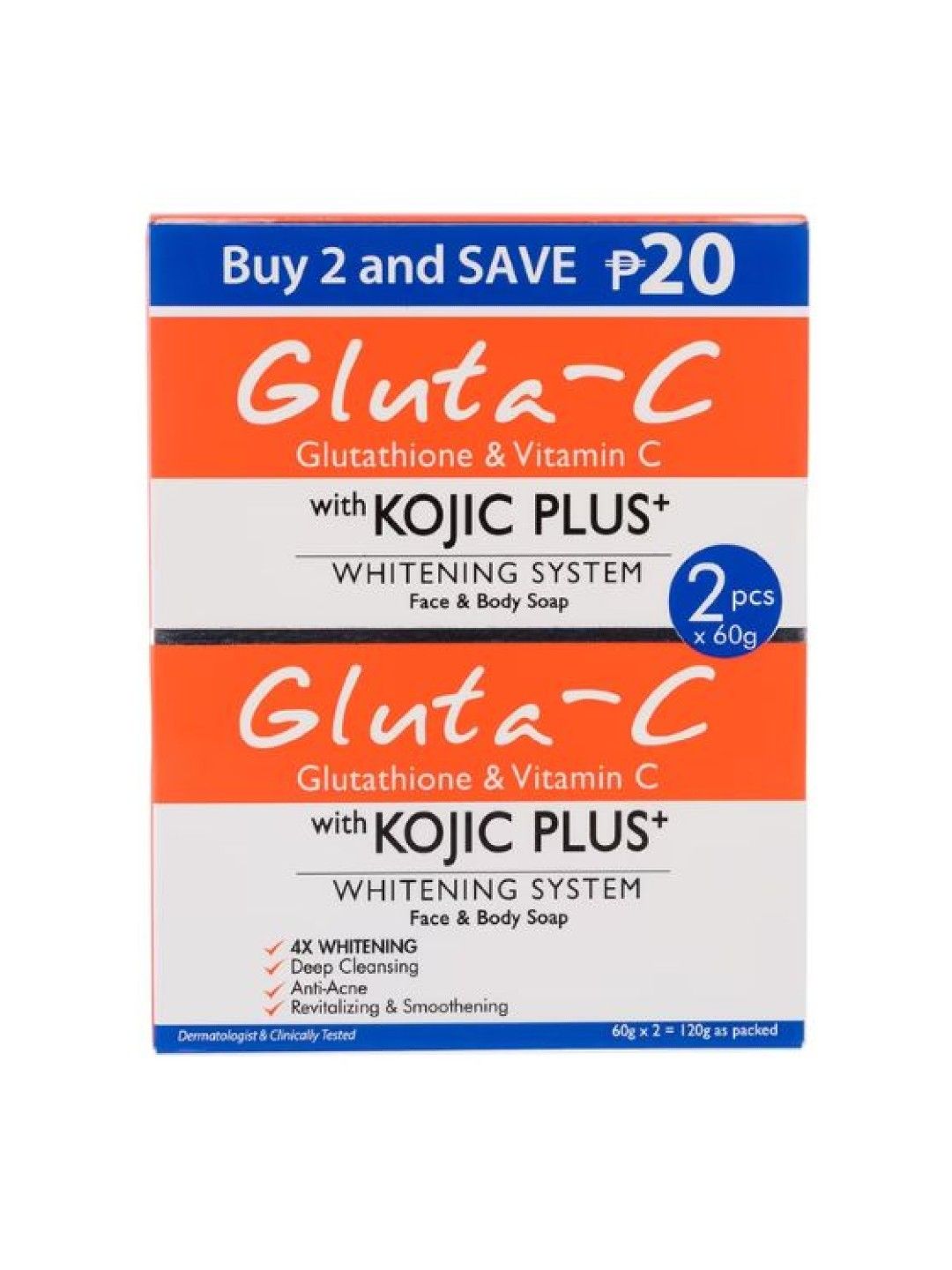 Gluta-C Kojic Plus + Soap (60g) x 2