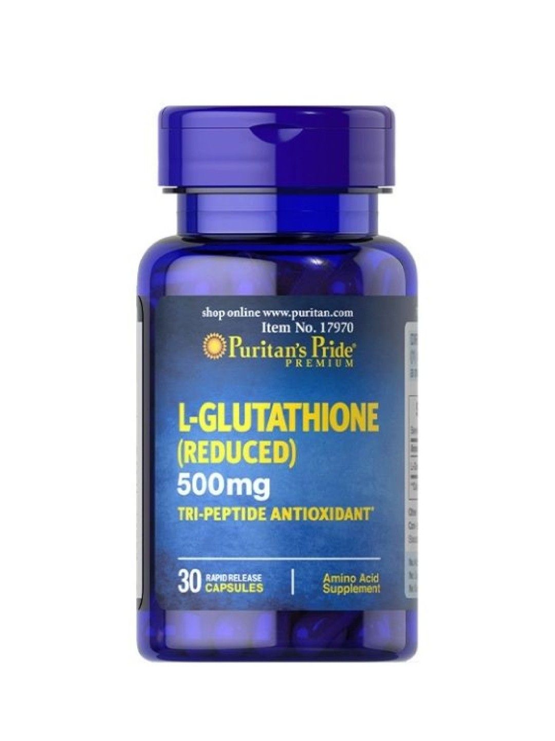 Puritan's Pride L-Glutathione 500 mg (30 capsules)