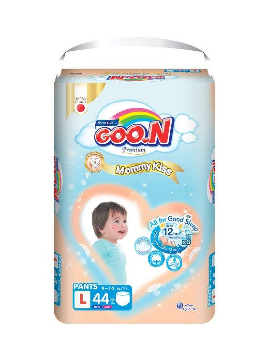 GOO.N Premium Mommy Kiss Diaper Pants Large (44pcs)