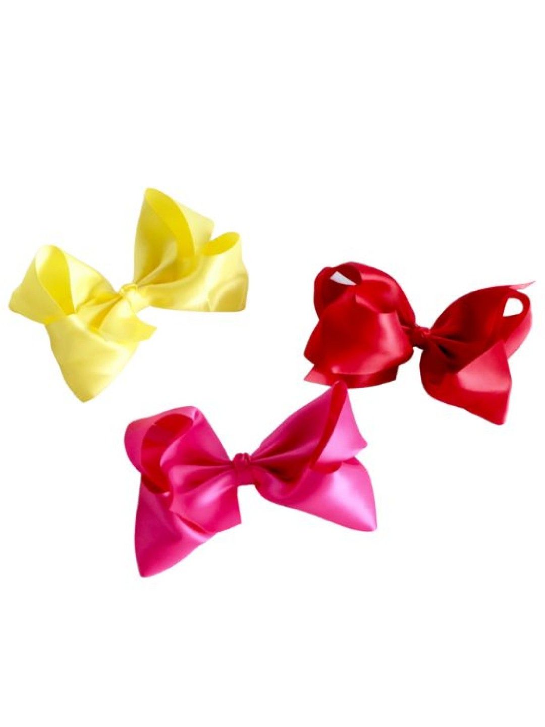 Style Me Little Large Big Bold Satin Bow Set 2 (No Color- Image 1)