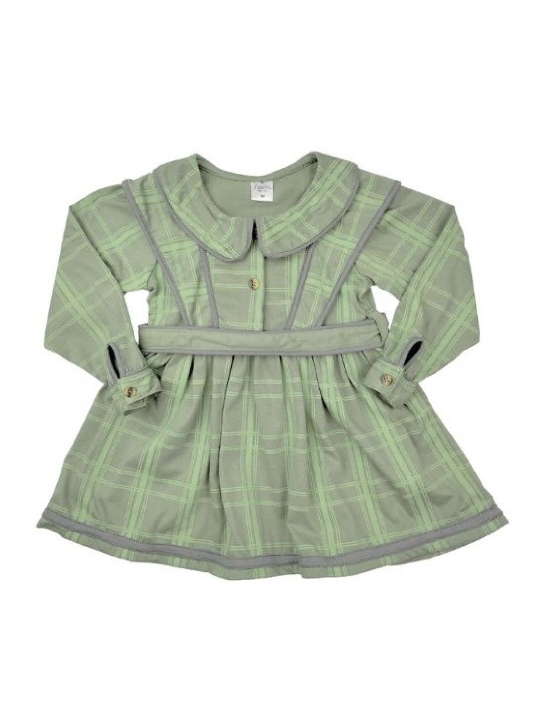 Looms Meg March Collection - Green Long Sleeved Dress (No Color- Image 1)