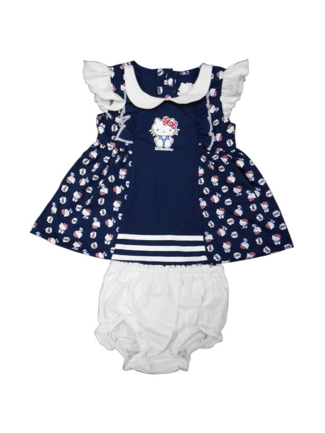 Sanrio (Hello Kitty) Nautica Collection - Ruffle Sleeve Dress with Panty (No Color- Image 1)