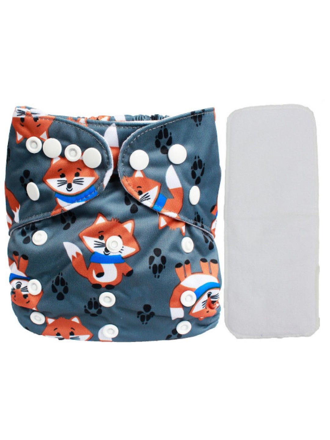 Little Steps Fox Reusable Cloth Diaper (No Color- Image 1)