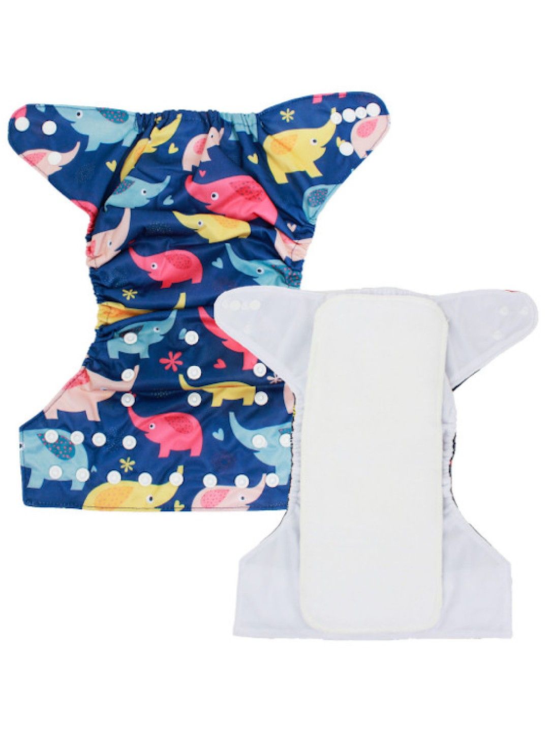 Little Steps Elephant Reusable Cloth Diaper (No Color- Image 2)