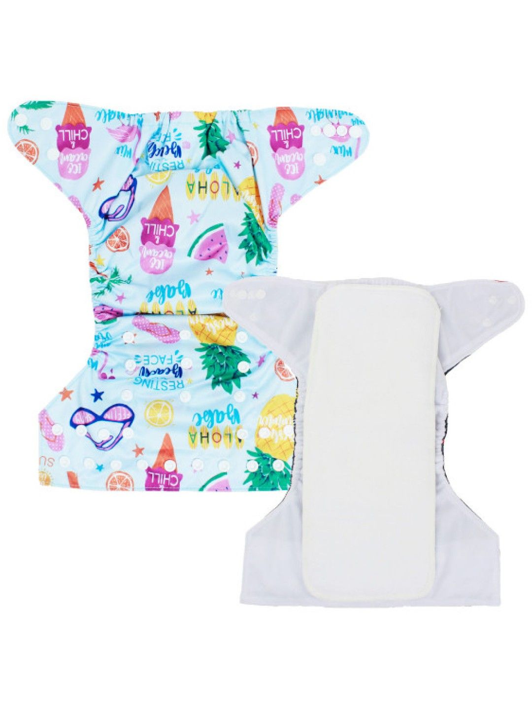 Little Steps Summer Theme Reusable Cloth Diaper (No Color- Image 2)