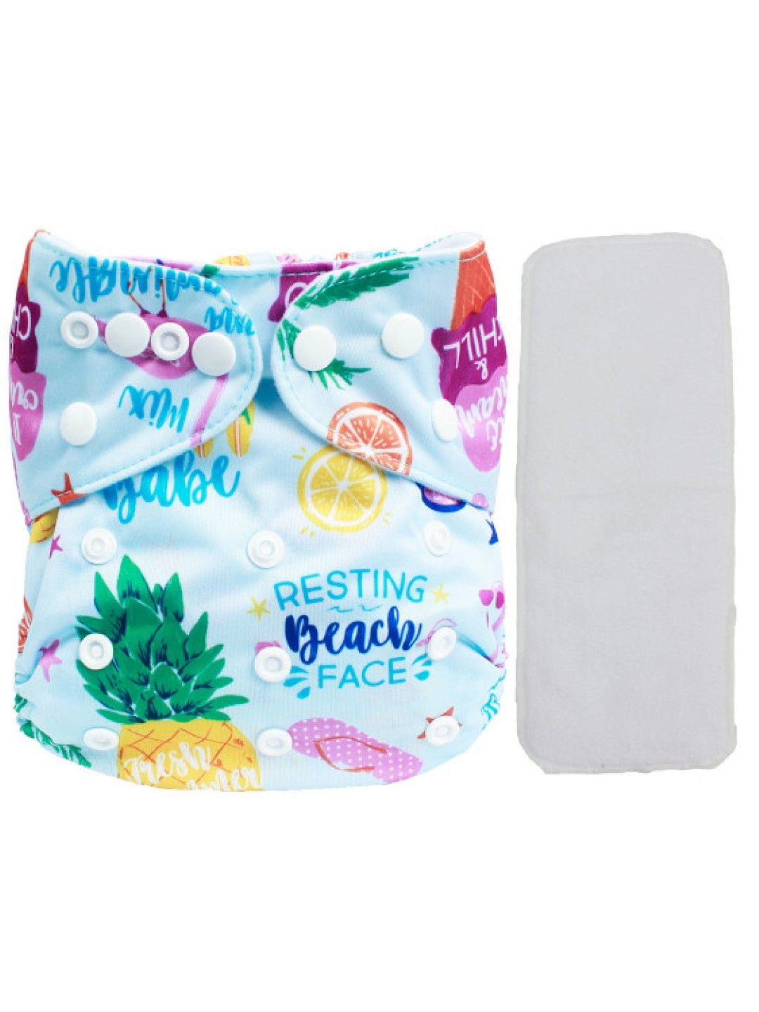 Little Steps Summer Theme Reusable Cloth Diaper (No Color- Image 1)