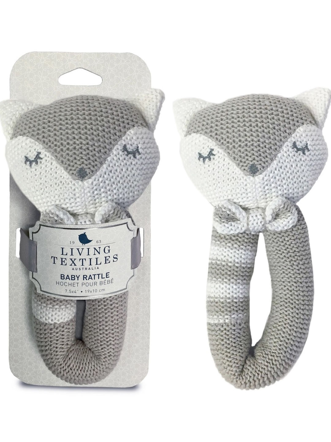 Living Textiles Knitted Rattle – Charley Fox