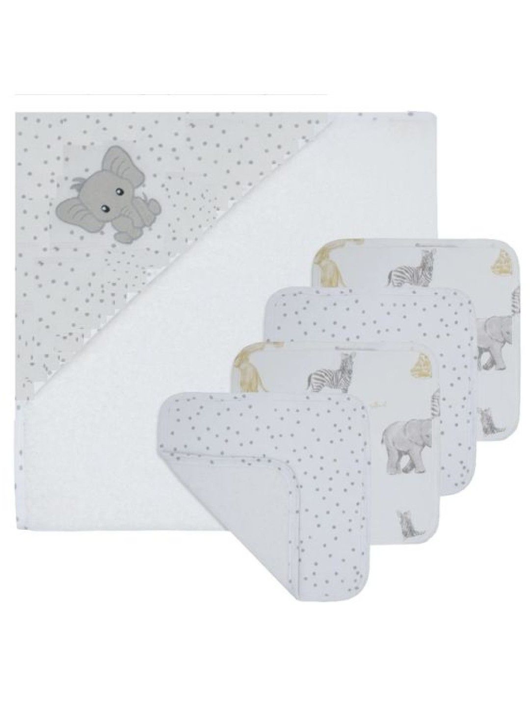 Living Textiles Baby Bath Gift Set (5pcs) - Savanna Babies (No Color- Image 1)