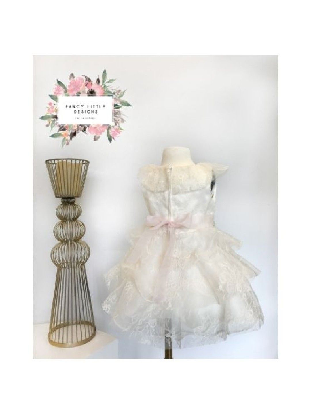 Fancy Little Designs LYN Dress (Champagne- Image 3)