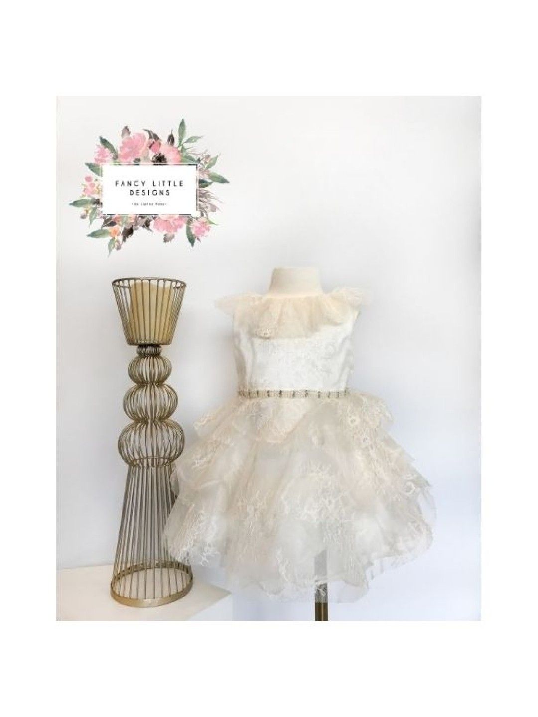 Fancy Little Designs LYN Dress (Champagne- Image 2)