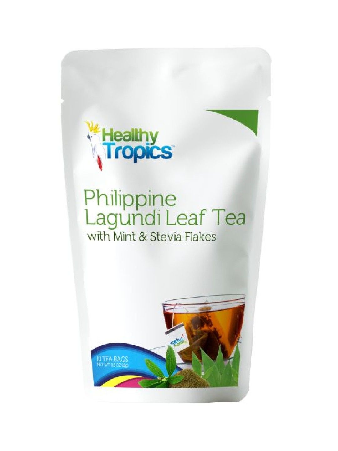 Healthy Tropics Philippine Lagundi Leaf Tea with Mint and Stevia Flakes (1.5g)