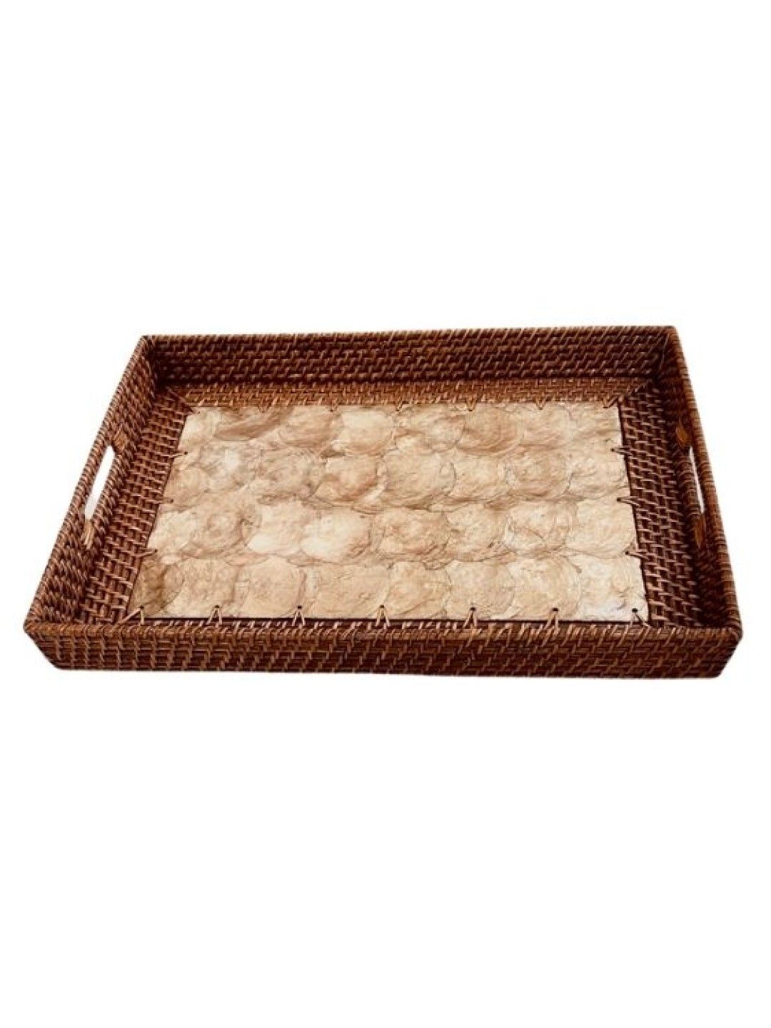 Manang.Ph Large Capiz Rattan Rectagular Tray | edamama