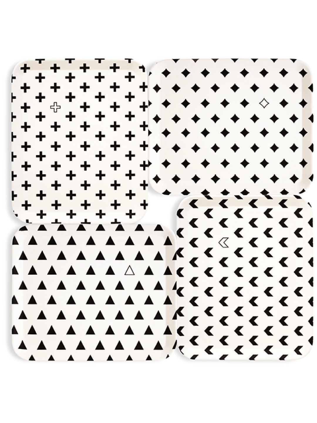 Younglux Set of 4 Large Plates (No Color- Image 1)
