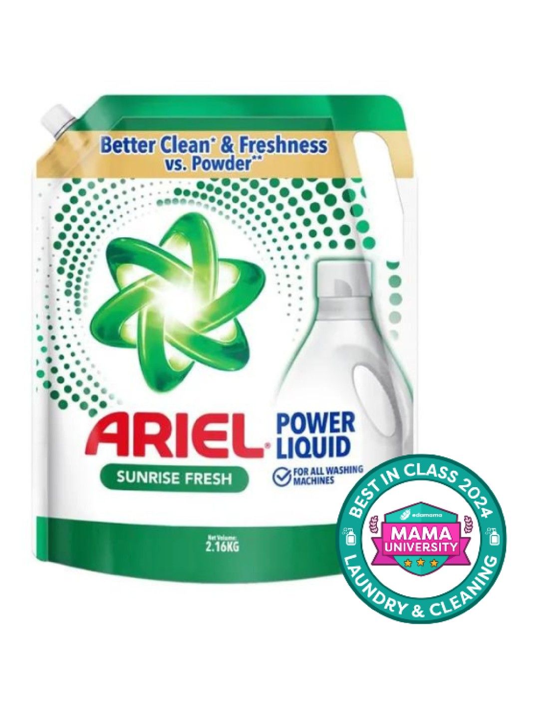 Ariel Liquid Laundry Detergent Sunrise Fresh 2.16kg Refill (No Color- Image 1)