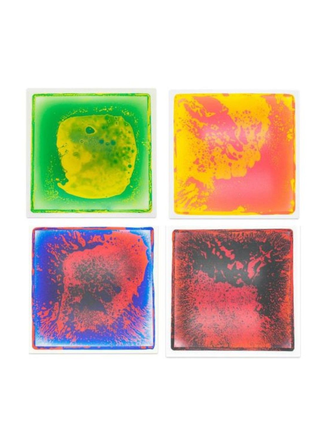 Healthcare Depot Liquid Sensory Tactile Mat, Set of 4 Tiles (Multicolor- Image 1)