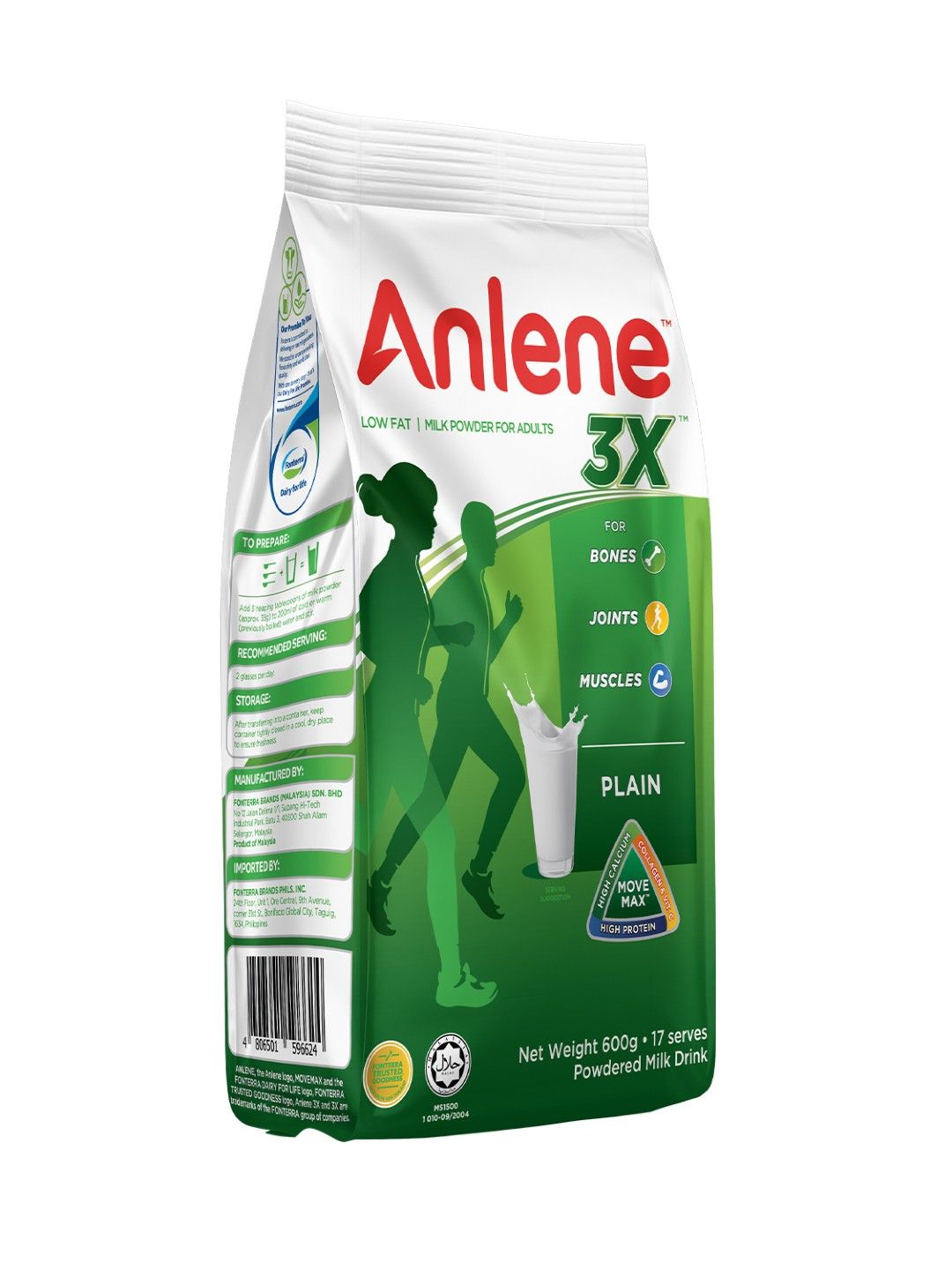 Anlene Anlene 3X Milk Powder Plain (600g) (No Color- Image 2)