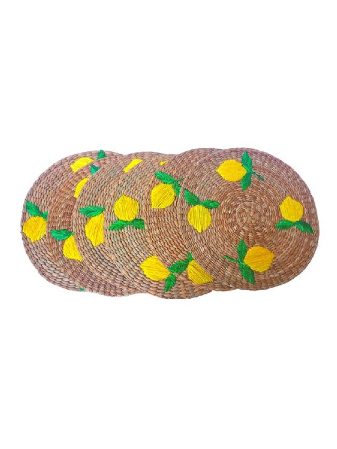 Habi Home Lorenzo Seagrass Placemat Set of 6 (Lemons- Image 2)