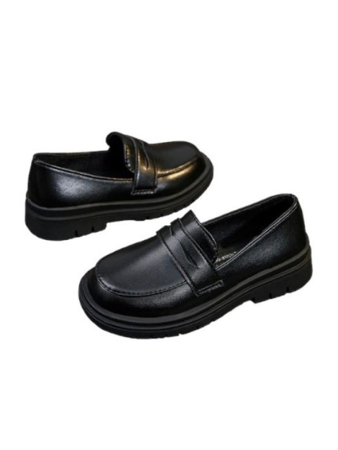 Seams 195 Liam School Shoes (Black- Image 2)