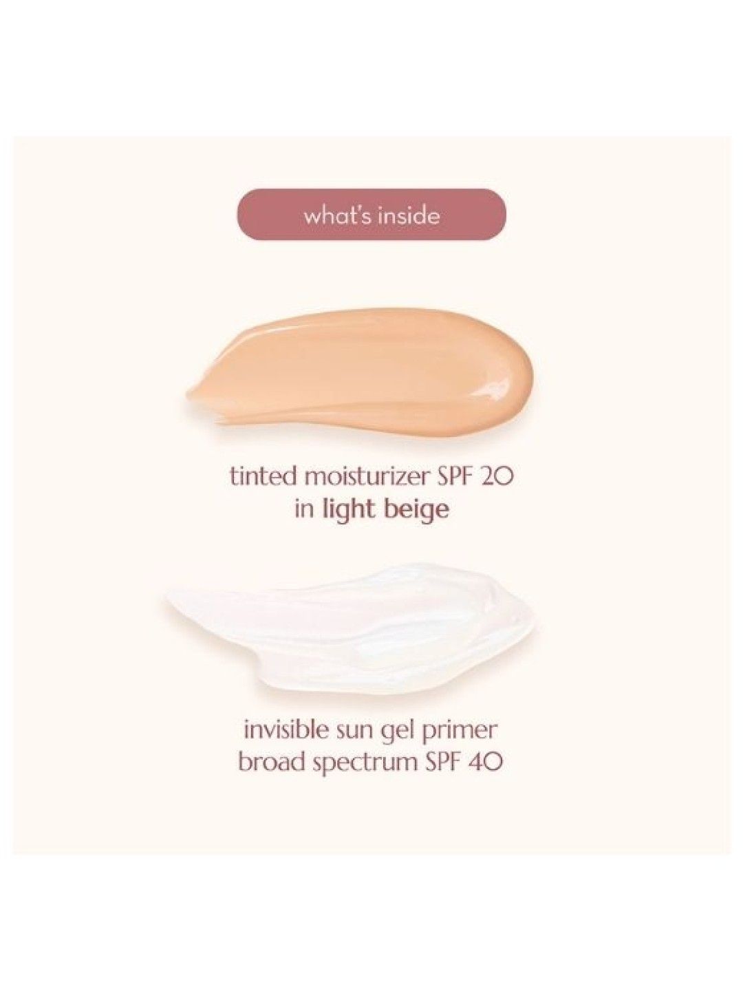 Happy Skin Tinted Moisturizer & Invisible Sun Gel Set in Light Beige (No Color- Image 2)