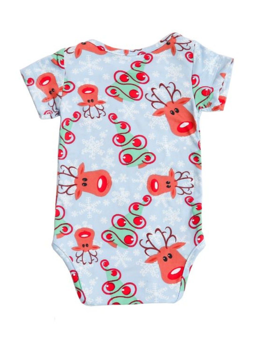 bean fashion Merry Jammies Fullprint Baby Boy Onesie (Light Blue- Image 2)