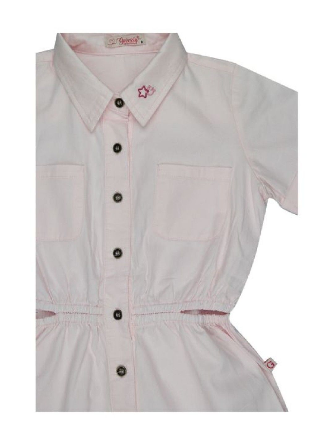 Grizzly Girls Short Sleeve Dress (Light Pink- Image 3)